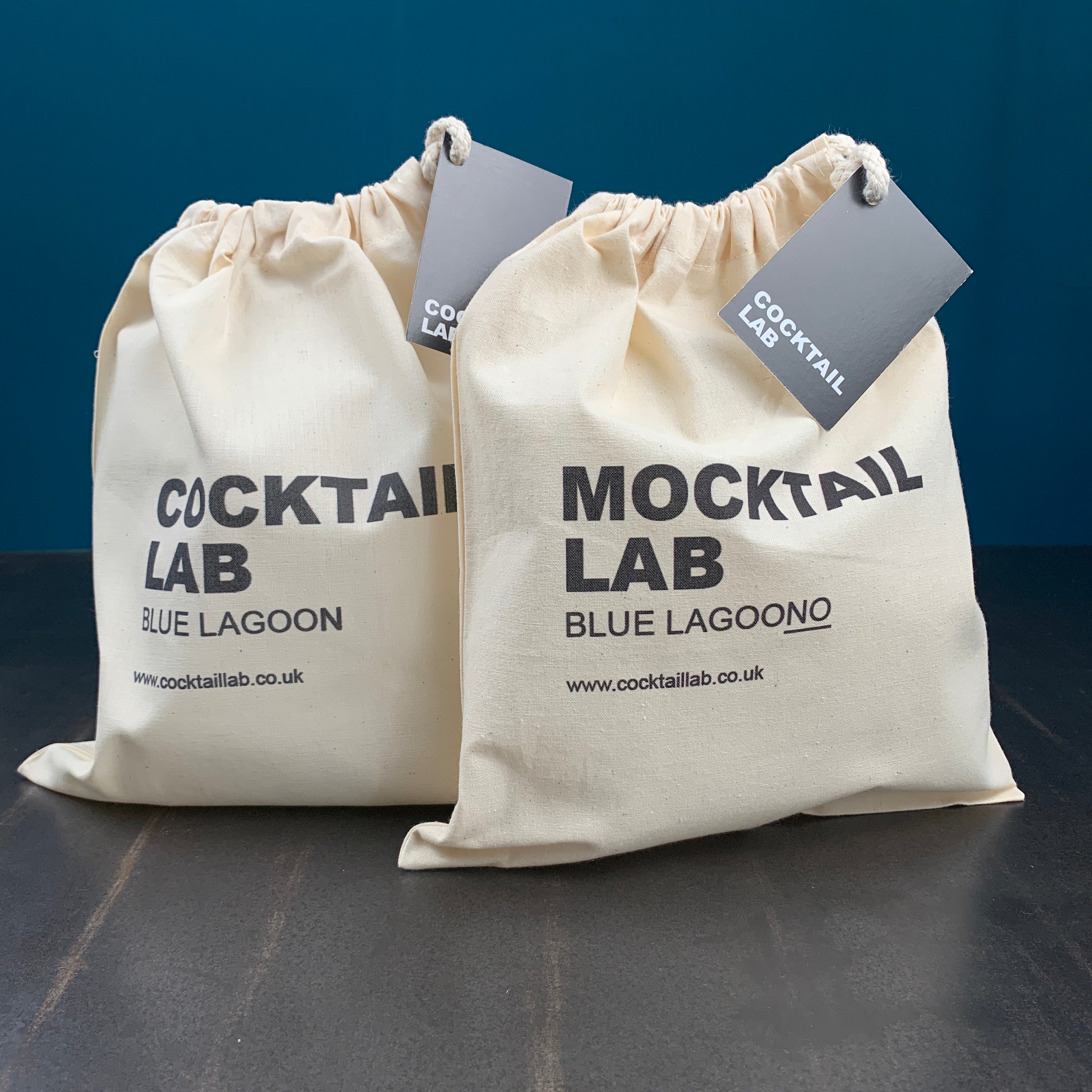 Blue Lagoon Cocktail and Mocktail Kit Gift Bags